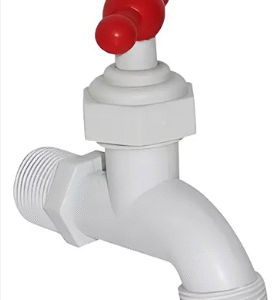 LLAVE DE CHORRO 1/2*1/2 PLASTICO C/PICO