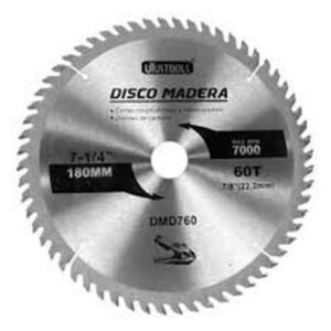 DISCO CORTE MADERA 7" MAX